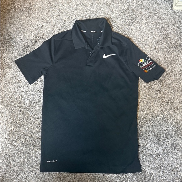 Nike Other - Nike Kid’s Golf Black Polo Embroidered Patch “Arnold Palmer Invitational” Size S